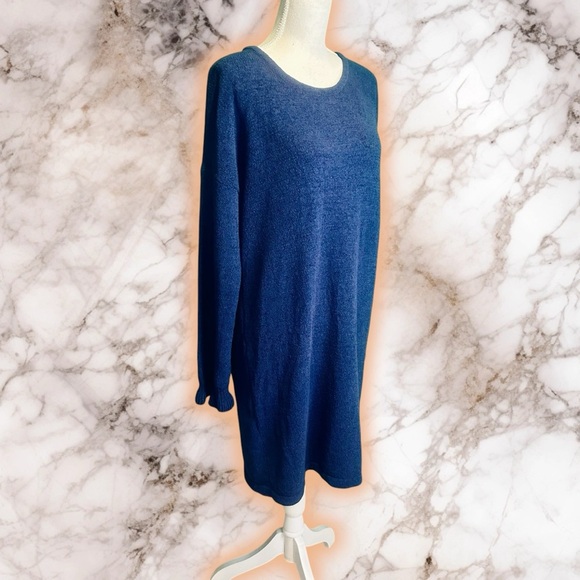 Lilly Pulitzer ‘Galen’ Chenille Ruffle Cuff Sweater Dress in “True Navy” Size XL - Picture 14 of 15